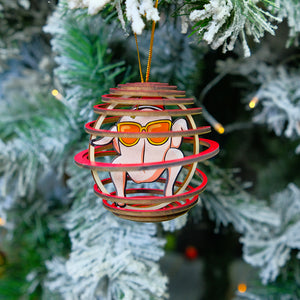 Personalized Friends 3D Dual Spiral Ornament, Christmas Tree Decor - Ornament - GoDuckee