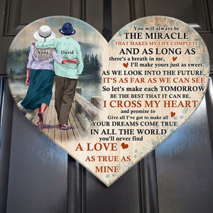 You Will Always Be The Miracle Personalized Couple Layer Wood Sign - Wood Sign - GoDuckee