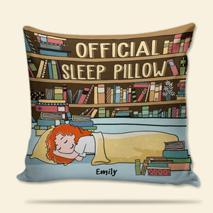 Book Girl Official Sleep Pillow - Personalized Pillow - Pillow - GoDuckee