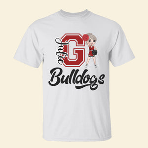 Go Bulldogs, Personalized Cheerleader School Mascot Shirt - Shirts - GoDuckee