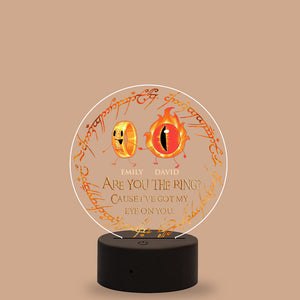 Are You The Ring? - Personalized Led Night Light - Gift For Couple - Led Night Light - GoDuckee