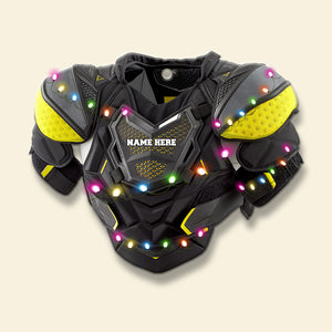 Hockey Shoulder Pads With Light Christmas - Personalized Christmas Ornament - Gift For Hockey Lovers - Ornament - GoDuckee