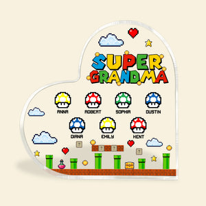 Family Personalized Heart Shaped Acrylic Plaque 01ACQN150323 - Decorative Plaques - GoDuckee