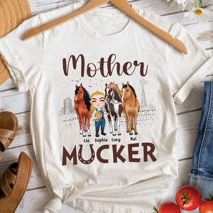 Mother Mucker Personalized Horse Shirt, Gift For Horse Lovers - Shirts - GoDuckee