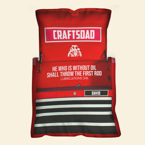 Mechanic Dad He Who Is Without Oil Shall Throw The First Rod - Custom Shape Pillow - Pillow - GoDuckee