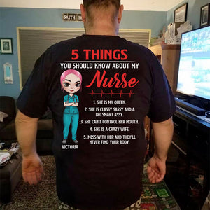 Personalized Nurse's Husband Shirts - 5 Things You Should Know About My Nurse - Shirts - GoDuckee