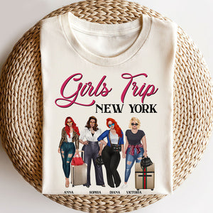Girls Trip Personalized Shirt Gift For Friends Traveling Girls - Shirts - GoDuckee