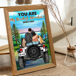 You Are My Greatest Adventure Personalized Couple Canvas Print - Poster & Canvas - GoDuckee