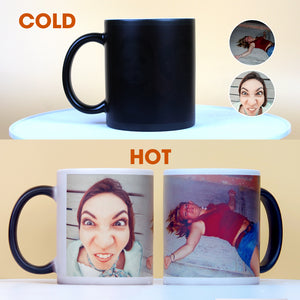 Hilarious Girl Custom Photo Magic Mug - Funny Gift for Friends, Family Members,... - Magic Mug - GoDuckee