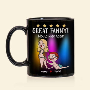 Great Fanny, Gift For Couple, Personalized Mug, Naughty Couple Mug, Anniversary Gift - Coffee Mug - GoDuckee