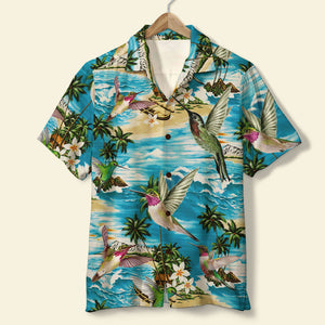 Hummingbird Beach - Hawaiian Shirt, Aloha Shirt - Hawaiian Shirts - GoDuckee