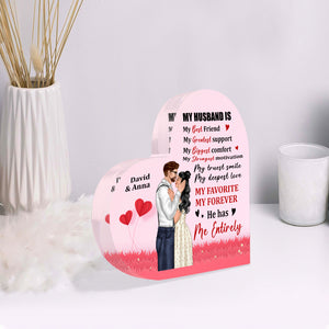 My Husband Is My Best Friend Personalized Couple Plaque, Gift For Couple - Decorative Plaques - GoDuckee