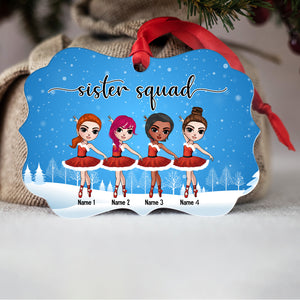 Ballet Sister Squad Personalized Ornament Gift For Ballet Friends - Ornament - GoDuckee