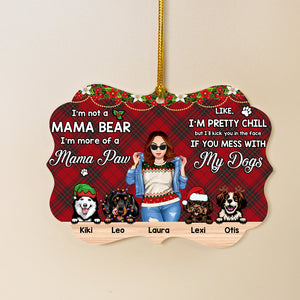 I'm Mama Paw Personalized Benelux Ornament, Christmas Gift For Dog Mom - Ornament - GoDuckee