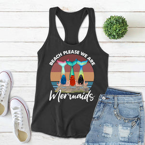 Beach Please We Are Mermaids Personalized Mermaid Shirts, Gift For Girls - Shirts - GoDuckee