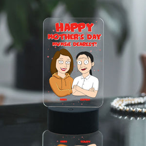 Mother Happy Mother's Day Mumsie Dearest Personalized Led Night Light - Led Night Light - GoDuckee