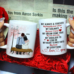 My Love My Everything I Love You, Couple Sweet Love White Mug - Coffee Mug - GoDuckee