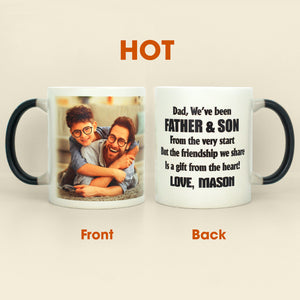 The Friendship We Share Is A Gift From The Heart, Personalized Daddy Magic Mug - Magic Mug - GoDuckee