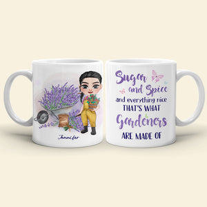 Sugar And Spice, Personalized Mug, Gift For Gardening - Coffee Mug - GoDuckee