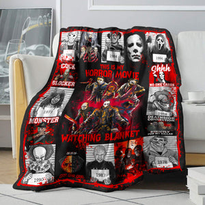 Scary Serial Killers, This Is My Horror Movie Watching Blanket For Horror Fans - Blanket - GoDuckee