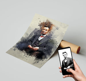 Custom Human Image Wall Art, Love Family, Family Painting 03 - Poster & Canvas - GoDuckee