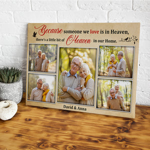 Because Someone We Love Is In Heaven Personalized Canvas Print, Memorial Gift - Poster & Canvas - GoDuckee