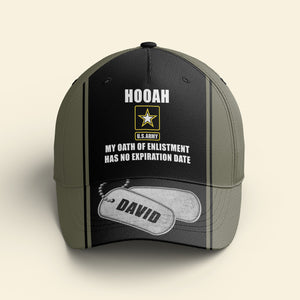 My Oath Of Enlistment Has No Expiration Date, Personalized Military Classic Cap, Custom Military Unit - Classic Cap - GoDuckee