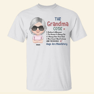 The Grandma Code, Personalized Shirt, Gift For Grandma - Shirts - GoDuckee