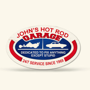 Vintage Drag Racing, Dedicated To Fix Anything - Personalized Wood Sign Stand - Wood Sign - GoDuckee