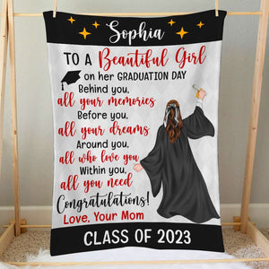 Graduation Day Behind You, Graduation Blanket - Blanket - GoDuckee
