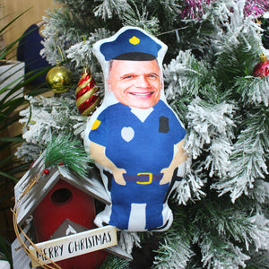 Custom Face Pillow, Love Family, Police Officer - Pillow - GoDuckee