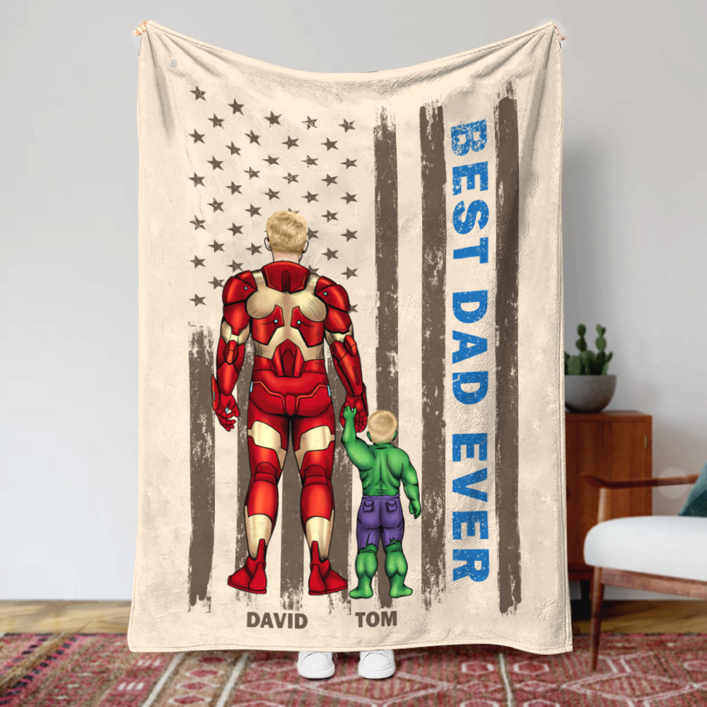 Father's Day 05NATN180423TM Personalized Blanket - Blanket - GoDuckee