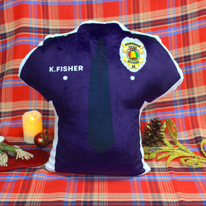 Police Uniform With Custom State Seal - Personalized Police Pillow - Pillow - GoDuckee