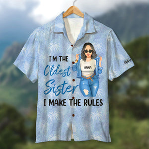 Personalized Sister Hawaiian Shirts Older, Middle And Youngest Sister - Hawaiian Shirts - GoDuckee