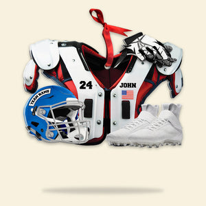 American Football Ornament, Personalized Ornament, Gift For Football Fans - Ornament - GoDuckee