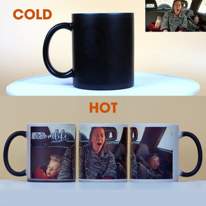 Mom & Daughter/Son - Custom Photo Magic Mug - Magic Mug - GoDuckee