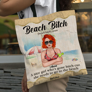 Beach Girl Is A Nice Girl Who Needs To Go To The Beach Personalized Tote Bag - Tote Bag - GoDuckee