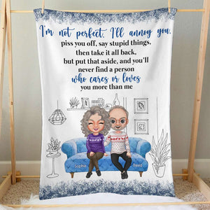You'll Never Find A Person Who Loves You More Than Me, Personalized Couple Blanket - Blanket - GoDuckee