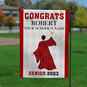 Graduation Congrats Senior 2023, Personalized Flag - Flag - GoDuckee