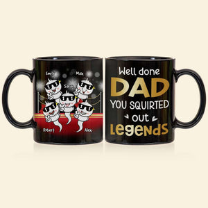 Well Done Dad, Gift For Dad, Personalized Mug, Funny Sperm Mug, Father's Day Gift - Coffee Mug - GoDuckee