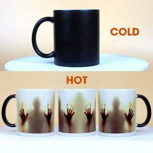 Horror Movie Behind The Door, Magic Mug, Gifts for Horror Fans - Magic Mug - GoDuckee