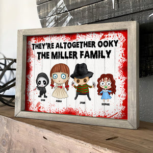 They Are All Together Ooky Personalized Halloween Canvas Print, Gift For Family - Poster & Canvas - GoDuckee