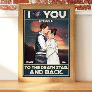 Personalized Couple Poster - I Love You To The Death And Back - Poster & Canvas - GoDuckee