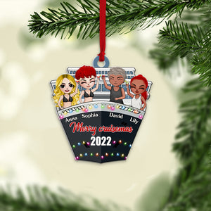 Merry Cruisemas Personalized Cruising Ornament, Christmas Tree Decor - Ornament - GoDuckee