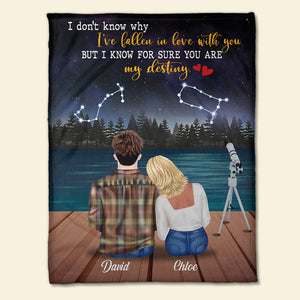Couple I Know For Sure You Are My Destiny - Custom Blanket - Blanket - GoDuckee