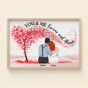 You And Me - Forever And Always, Personalized Couple Poster, Gift For Couples - Poster & Canvas - GoDuckee