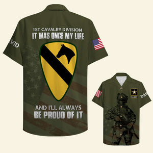 Custom Military Unit - Personalized Army Veteran Hawaiian Shirt - It Was Once My Lif - Hawaiian Shirts - GoDuckee