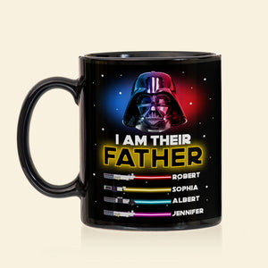 I Am Father 01NAQN170423 Personalized Black Mug - Coffee Mug - GoDuckee
