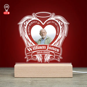 In Loving Memory Of Personalized 3d Led Light - Led Night Light - GoDuckee