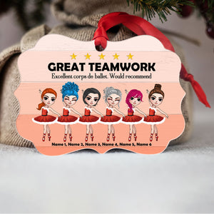 Ballet Great Teamwork Excellent Corps de Ballet Personalized Ornament - Ornament - GoDuckee